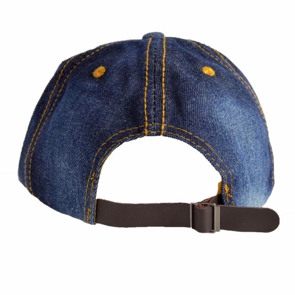 NEW Distressed Denim Rhinestone Bling Hope Breast Cancer Awareness Baseball Cap - Picture 3 of 3